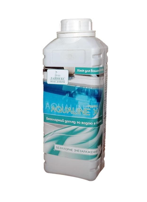 Химическое средство для бассейнов Aqualine X комплексное/бесхлорное/биоцидное для обработки воды 1 л (31436262)