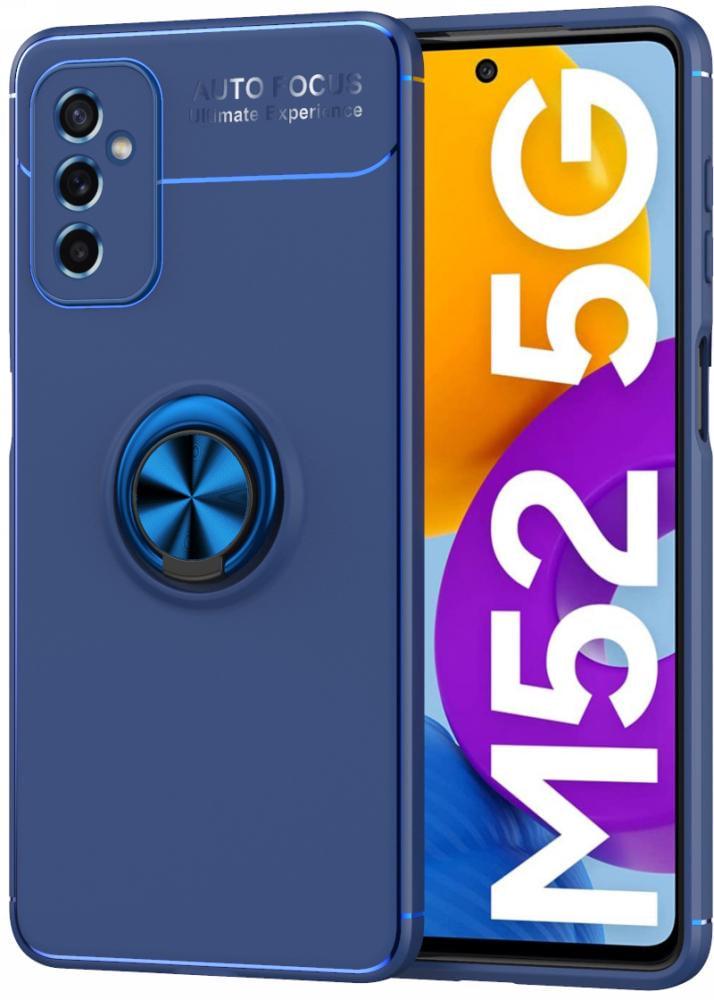 Чехол с кольцом Samsung Galaxy M52 M526 Autofocus Blue (26426-28) Чехол с кольцом Samsung Galaxy M52 M526 Autofocus Blue (26426-28)