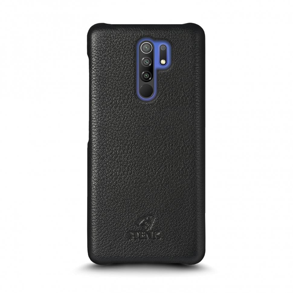 Кожаная накладка Stenk Cover для Xiaomi Redmi 9 Черный (69493)