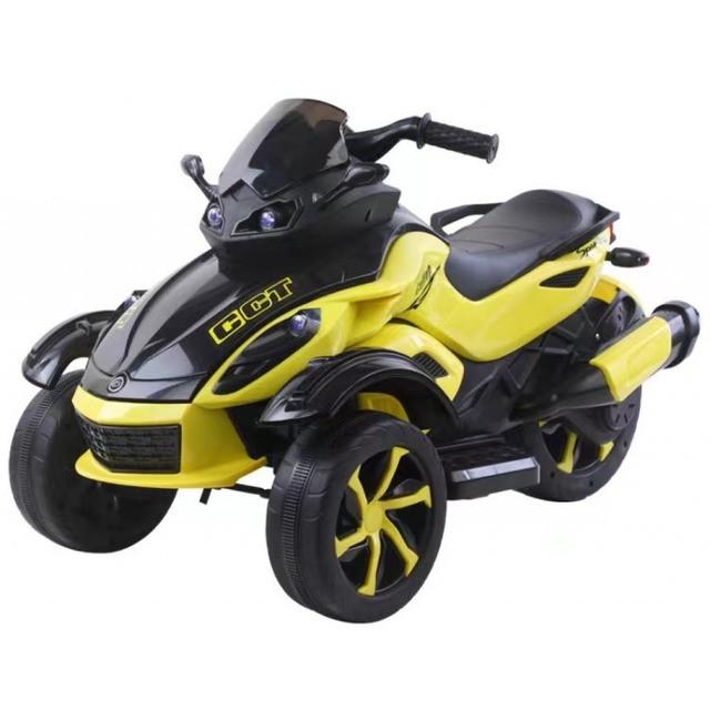 Детский электромотоцикл трицикл Spoko SP-610 Желтый (2674882928)
