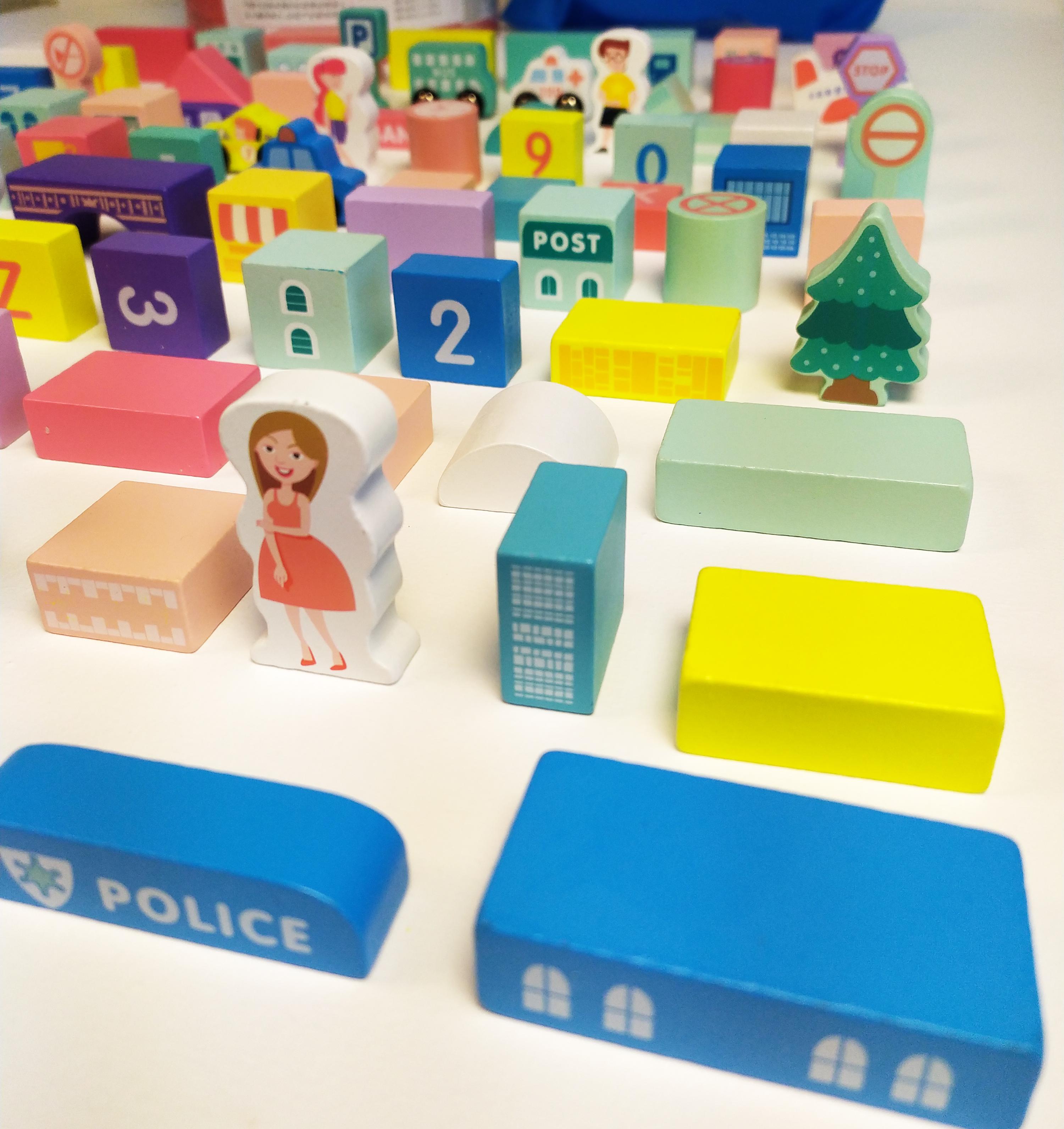 Деревянная развивающая игрушка город 108 пр. - фото 6 Деревянная развивающая игрушка город 108 пр. - фото 6