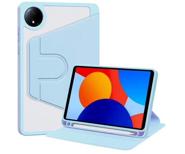 Чехол-книжка Glass Flip Stand 360 для Xiaomi Redmi Pad SE 8,7 Голубой Чехол-книжка Glass Flip Stand 360 для Xiaomi Redmi Pad SE 8,7 Голубой