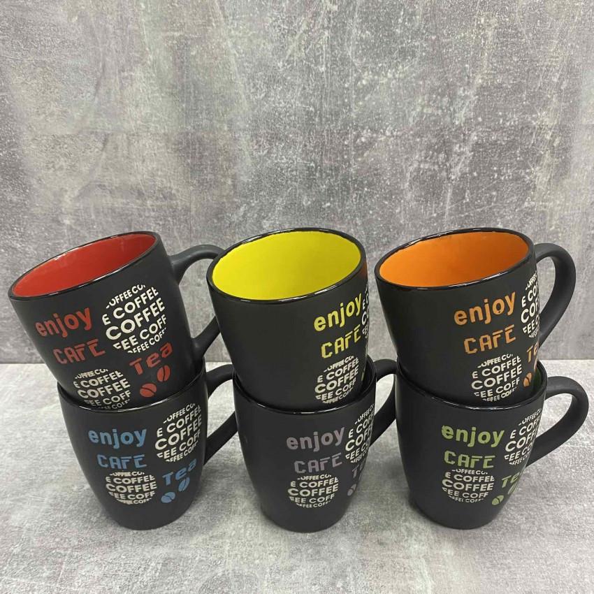 Набор керамических чашек Interos 16216/89068 350 мл 6 шт. (1819403488)