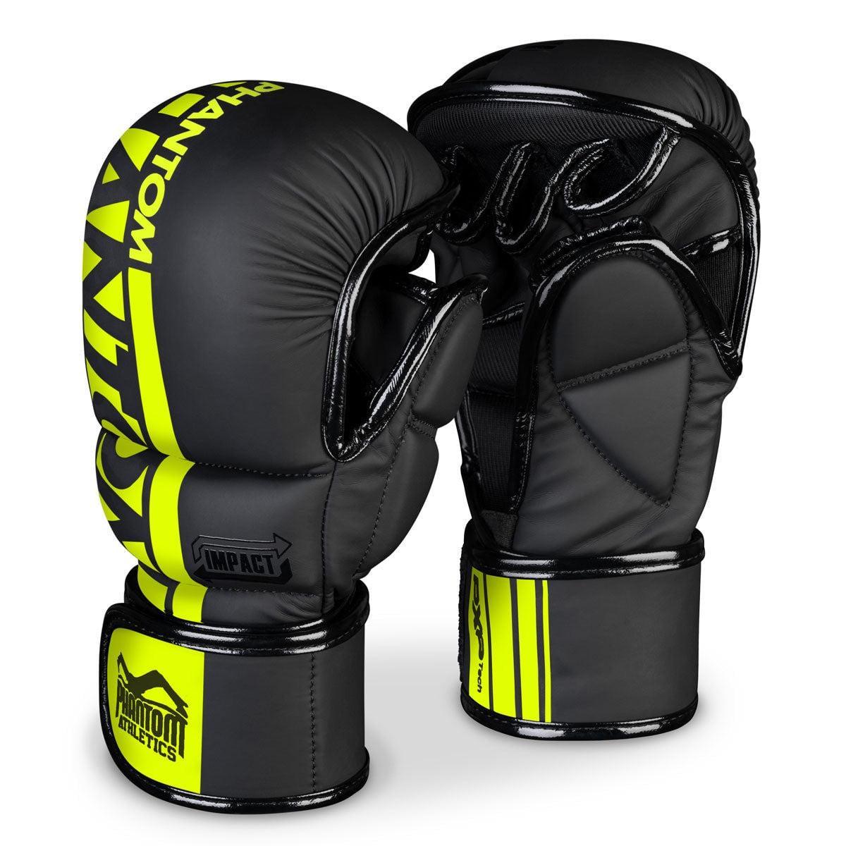 Перчатки для ММА Phantom APEX Sparring L/XL с капой Neon (3070021574)