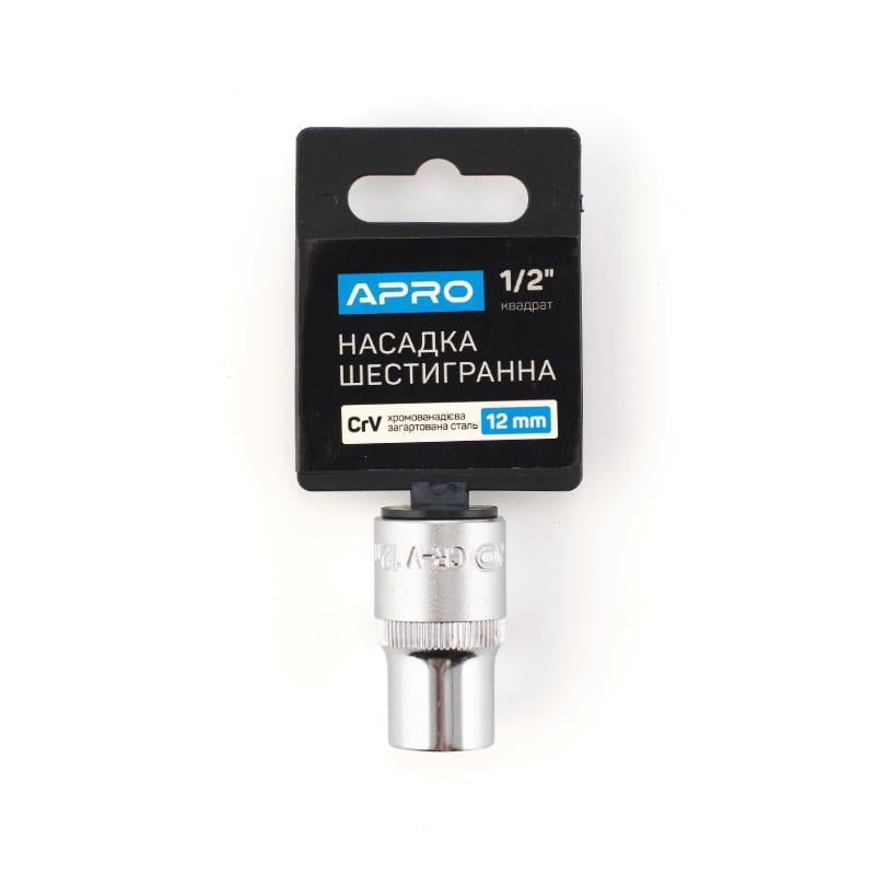 Головка Apro шестигранна 1/2" 12 мм