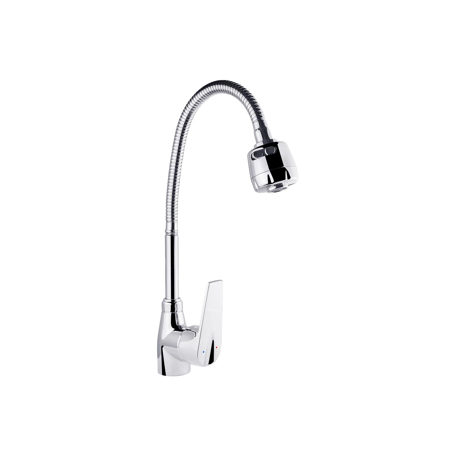 Змішувач для кухні KRONER Odra CV021200 з гнучким виливом Хром (147651)