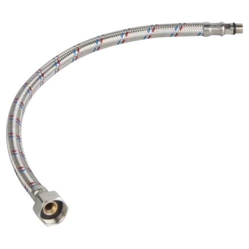 Шланг Profactor PF WFH 525.40 K в нержавеющей оплетке 1/2" М10 короткая игла 0,4 м в силиконе (AKD47338)