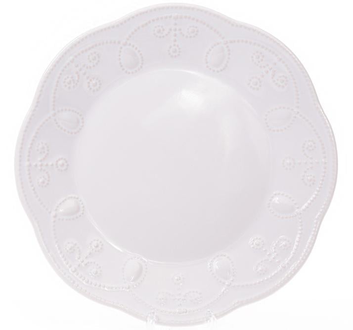 Набор десертных тарелок Leeds Ceramics Ø 23 см каменная керамика 6 шт. Белый (BD-931-171)