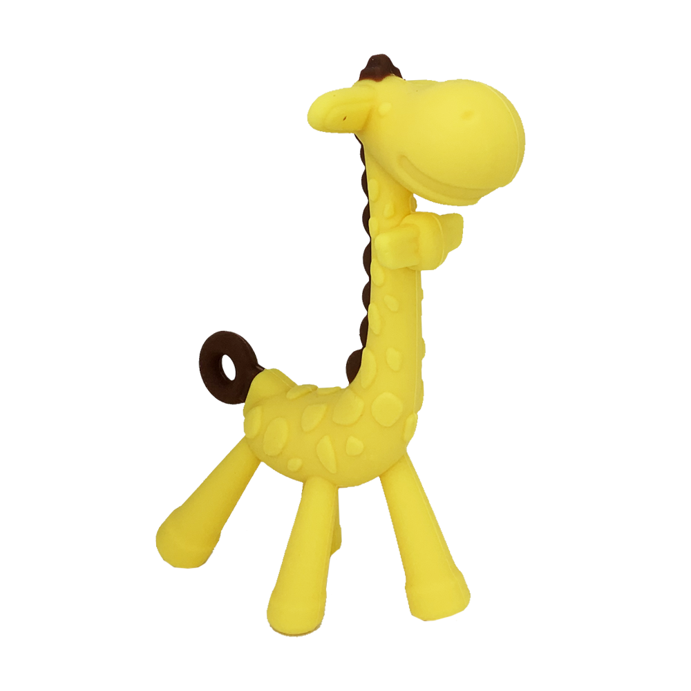 Прорезыватель для зубов Жираф в футляре Желтый - фото 1 Прорезыватель для зубов Жираф в футляре Желтый - фото 1