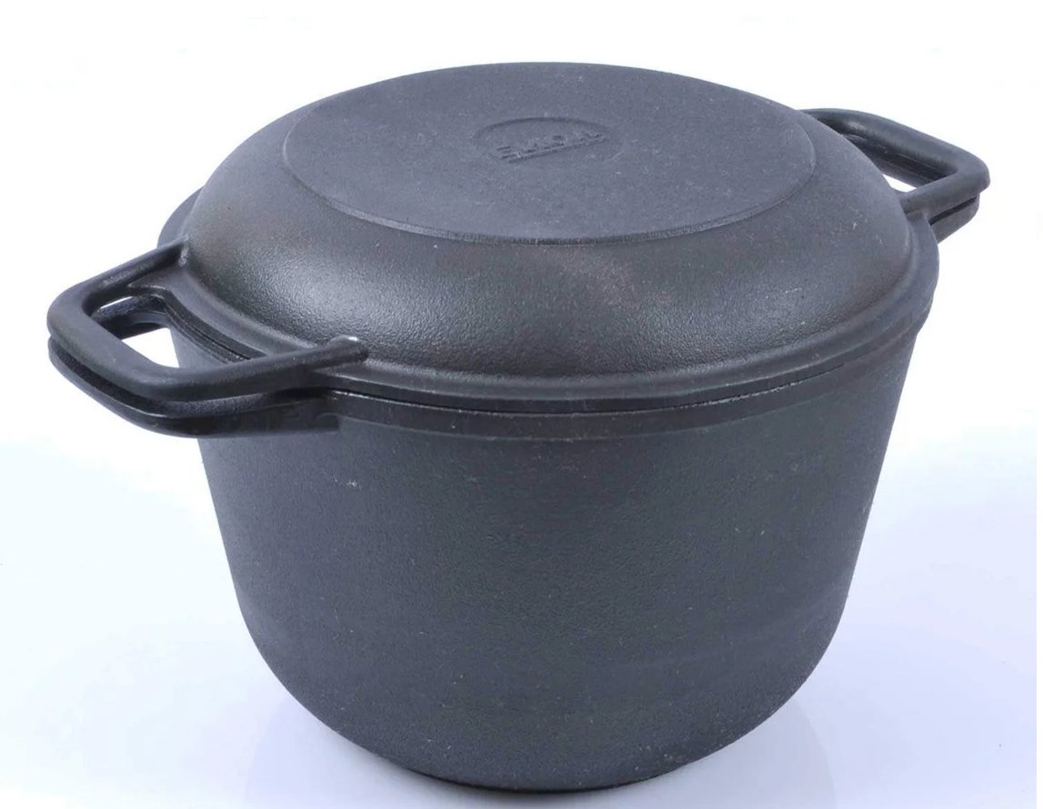 Чавунна каструля Биол з кришкою-сковородою 6 л - фото 5