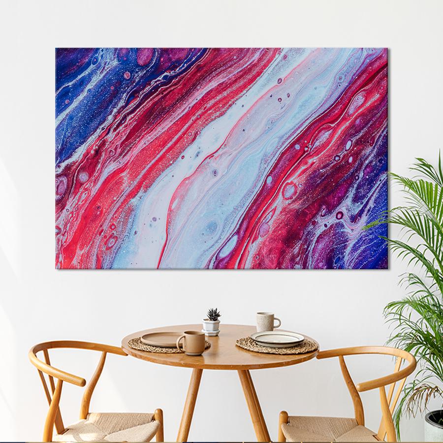 Картина Абстракция Красочная река 120x80 см (A964-1)