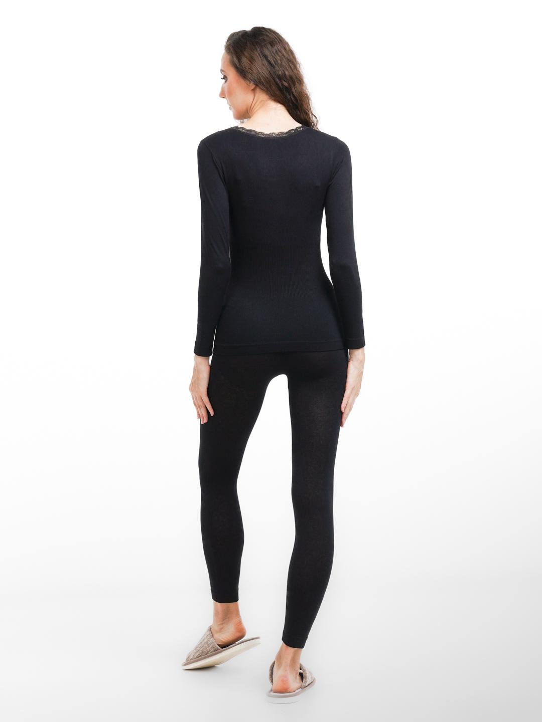 Жіноча термобілизна зі стягуючим ефектом HeatSoft р. 42–48 Чорний (2769) - фото 4 Жіноча термобілизна зі стягуючим ефектом HeatSoft р. 42–48 Чорний (2769) - фото 4