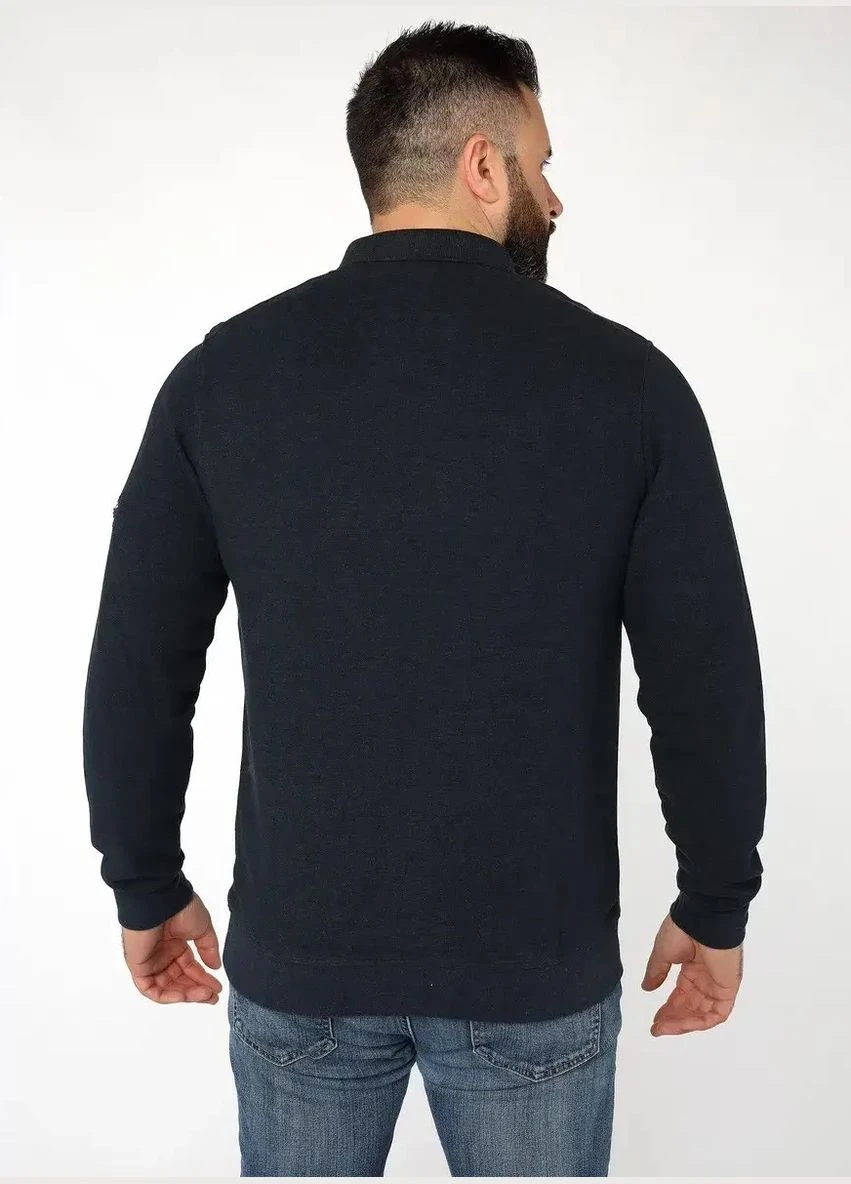 Поло чоловіче з довгим рукавом Paul&Shark Interlock PS-3497NV 2XL - фото 3