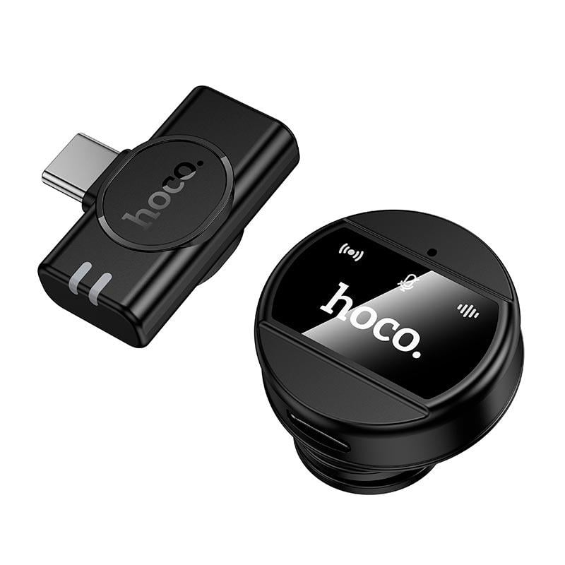 Мікрофон бездротовий Hoco L21 з роз'ємом Type-C дальність 5-15 м до 6 годин роботи Black (17601) - фото 3 Мікрофон бездротовий Hoco L21 з роз'ємом Type-C дальність 5-15 м до 6 годин роботи Black (17601) - фото 3