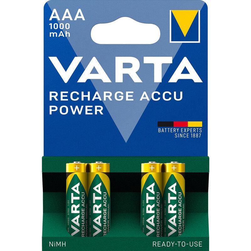Акумулятор Varta Recharge Accu Power 5703 AAA/HR03 LSD Ni-MH 4 шт. 1000 mAh (25994191)