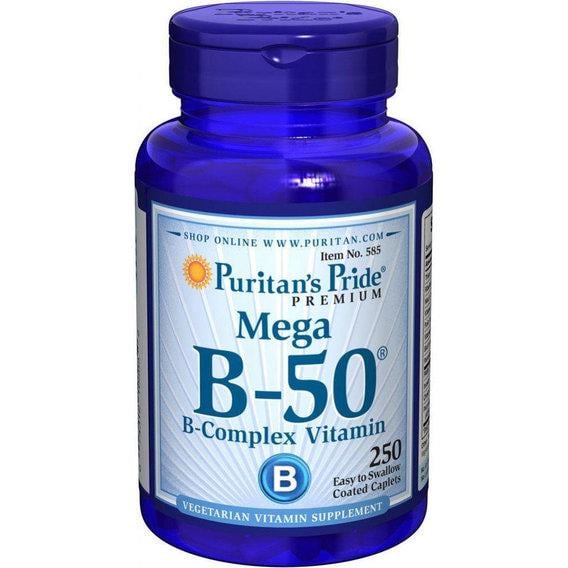 В комплекс Puritan's Pride Vitamin B-50 Complex 250 Caplets