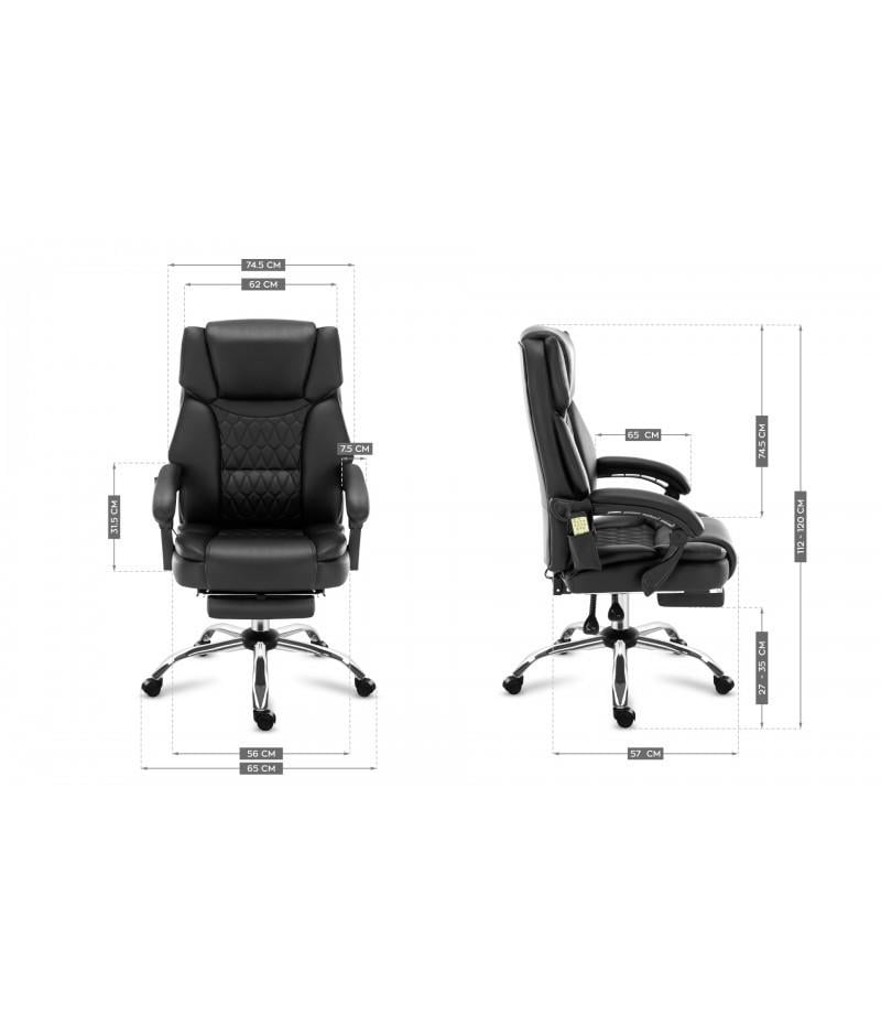 Офісне крісло з масажем Mark Adler Boss 6.0 Black (2616427457) - фото 10 Офісне крісло з масажем Mark Adler Boss 6.0 Black (2616427457) - фото 10