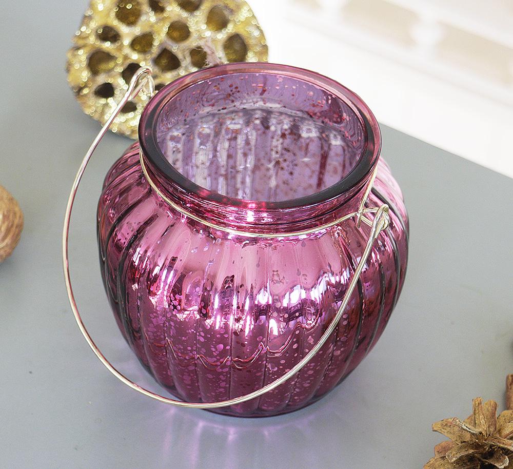 Свічник лаковане скло h11см рожевий Гранд Презент 1015549-2Р - фото 3