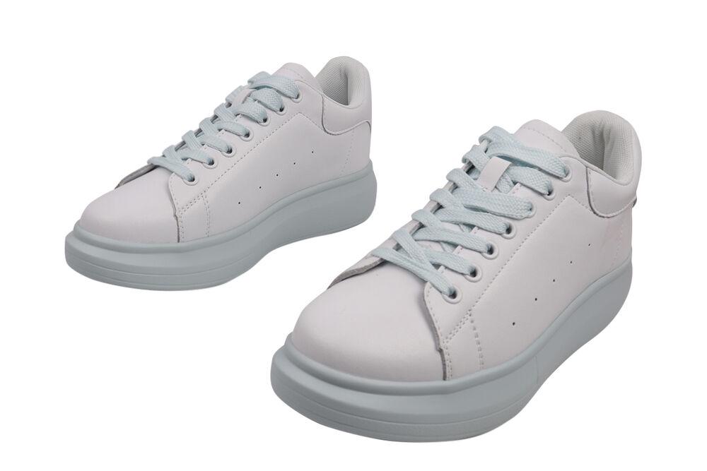 Кеди жіночі Bonavi зі шкіри на низькому ходу на шнурівці р. 37 Білий (6-21DTC) - фото 5 Кеди жіночі Bonavi зі шкіри на низькому ходу на шнурівці р. 37 Білий (6-21DTC) - фото 5