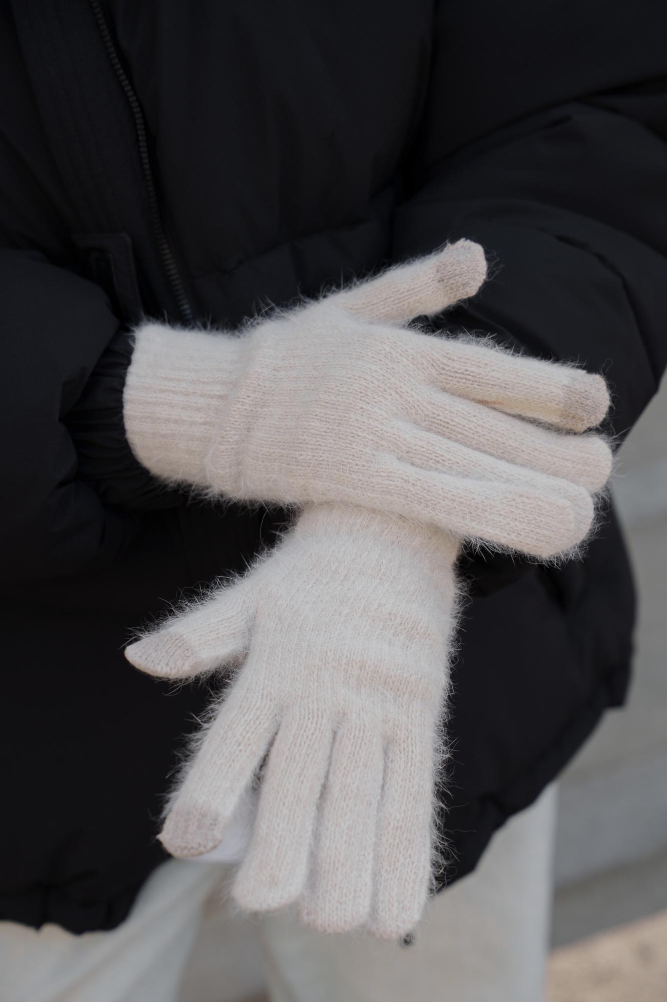 Рукавиці зимові сенсорні Without Brand Morgan 5-73 Beige (8055890) - фото 5