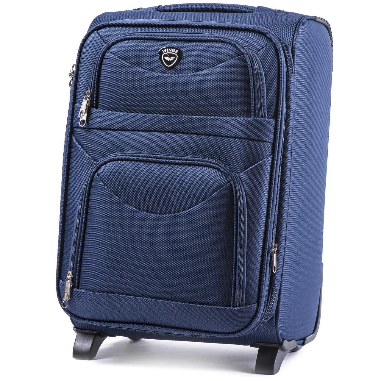 Валіза дорожня Wings 6802 S Синій - фото 1