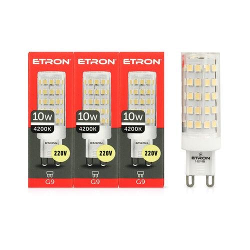 Комплект светодиодных ламп ETRON 1-ELP-886-3 3 шт. G9 10Вт 4200K 220V (56853)