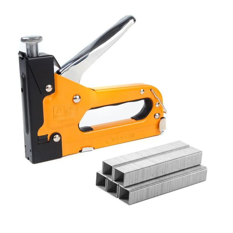 Строительный степлер и скобы Polax 10х11,3 мм 1000 шт. (227-14)