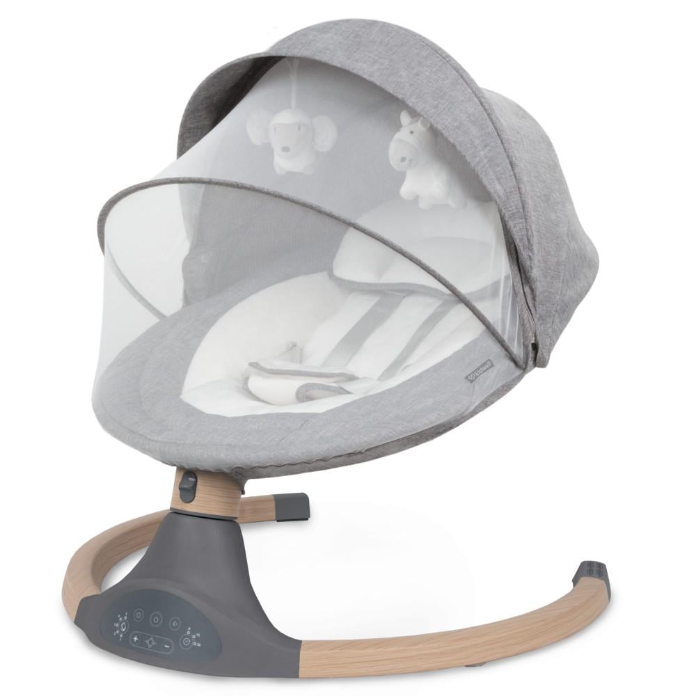 Детский шезлонг Kidwell LUXI WOODEN 2в1 Dark melang (PH00037)