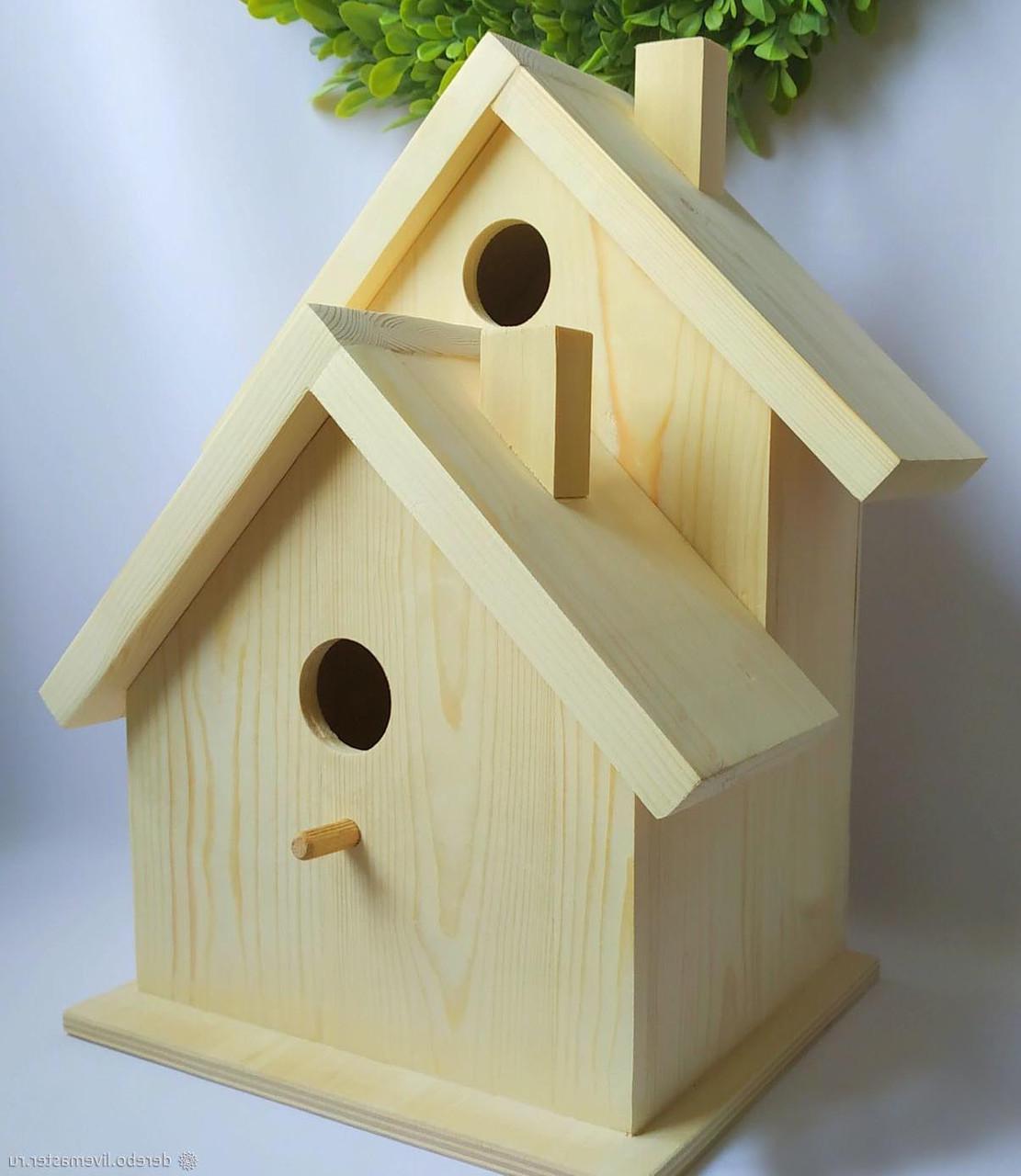 Шпаківня садова з дерева Славник Бланже (СКВ-002401) - фото 4 Шпаківня садова з дерева Славник Бланже (СКВ-002401) - фото 4