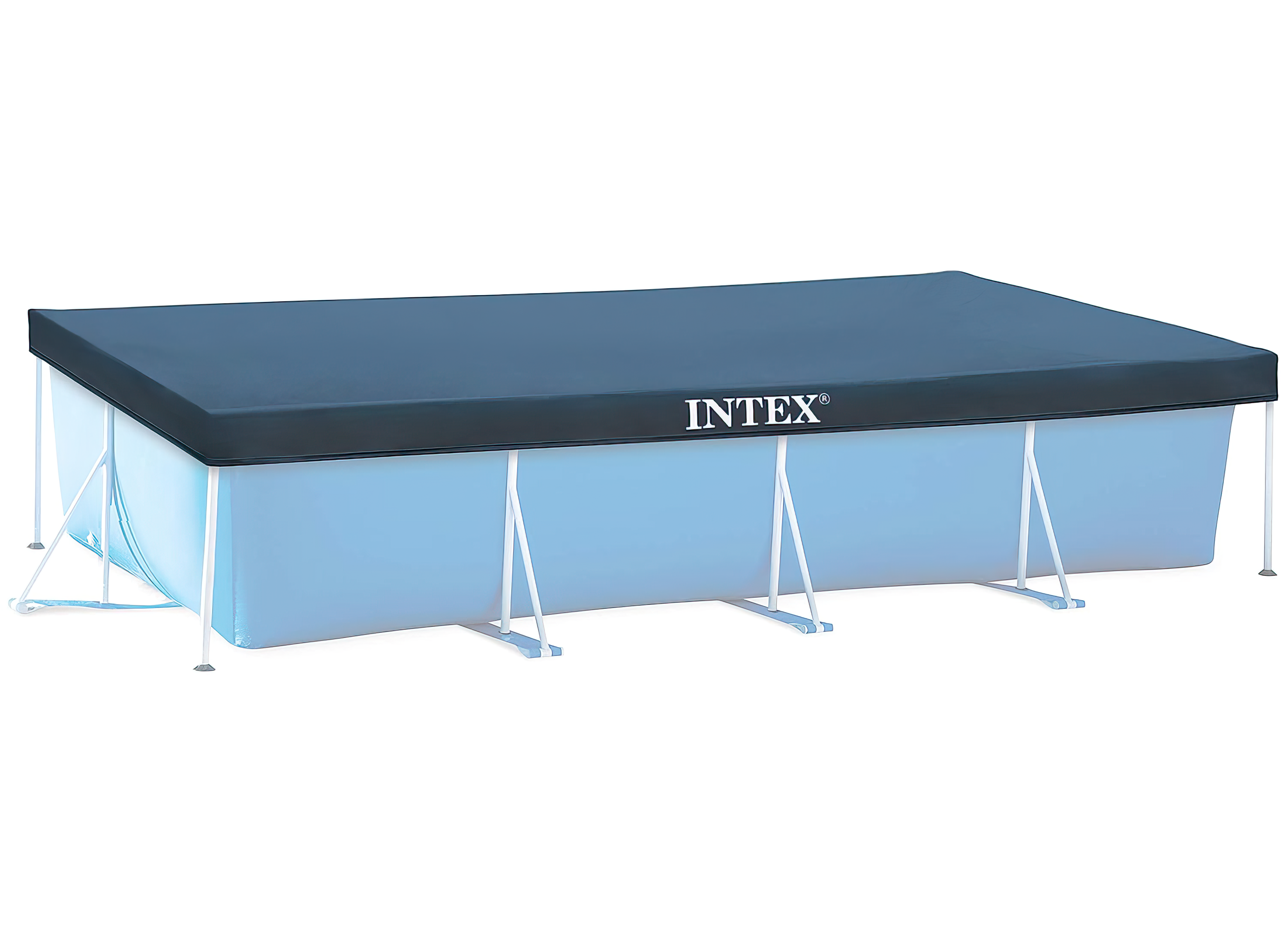 Захисний тент для прямокутного каркасного басейну Intex 28039 450х220 см Захисний тент для прямокутного каркасного басейну Intex 28039 450х220 см