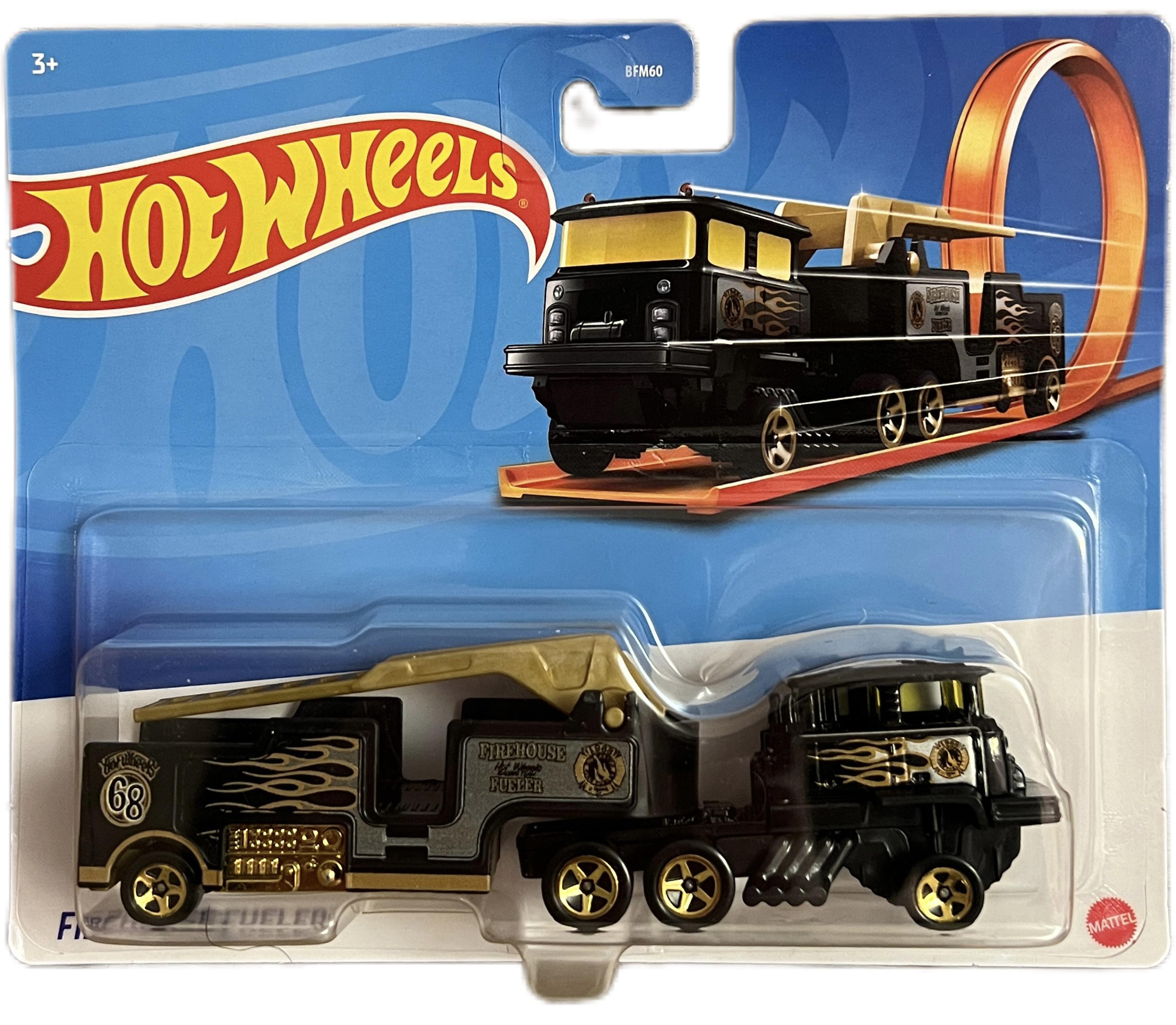 Игрушечный грузовик-трейлер Hot Wheels Firehouse Fueler 1:64 (13940938)