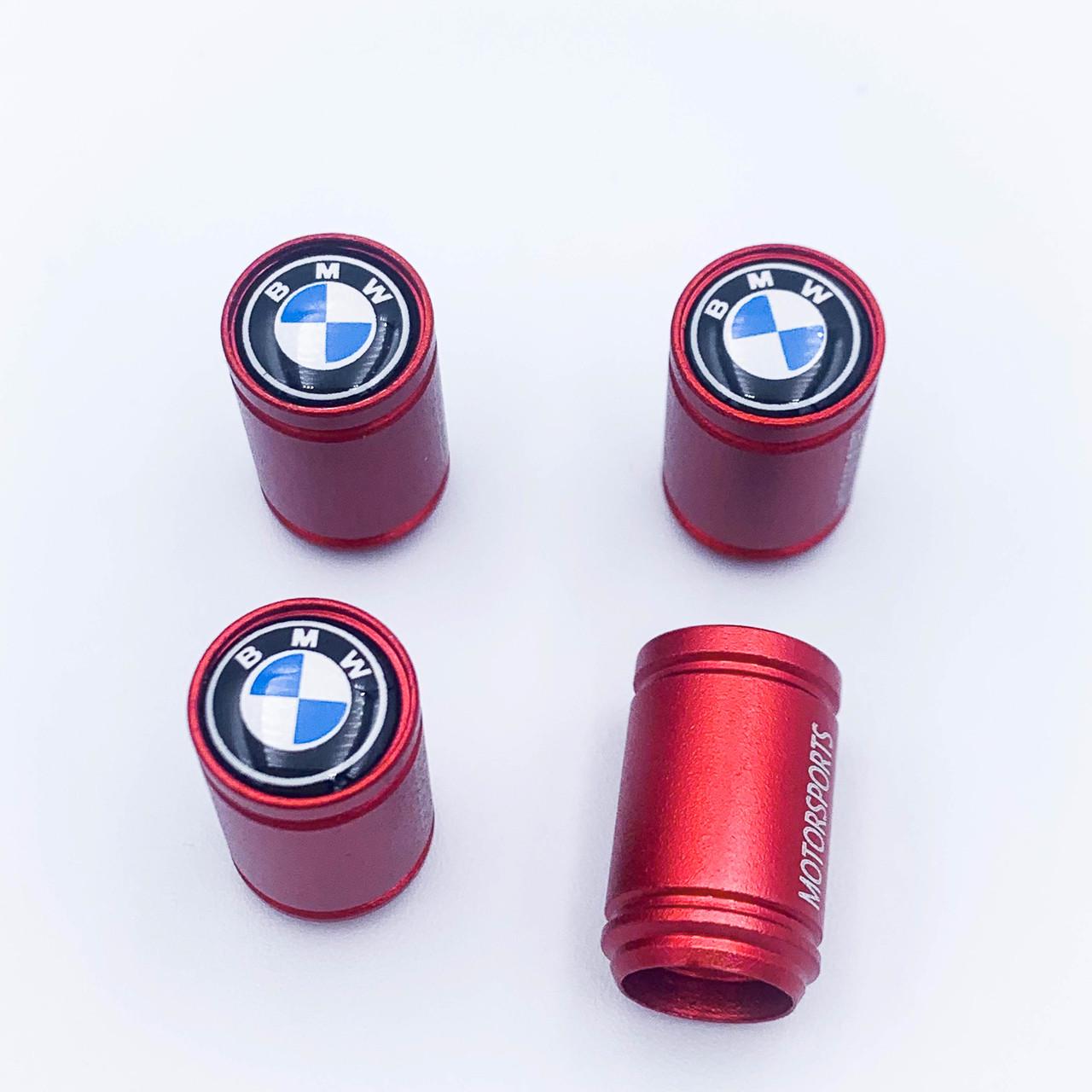 Захисні ковпачки на ніпеля Motosport BMW 4 шт. Червоний (LB-009B)