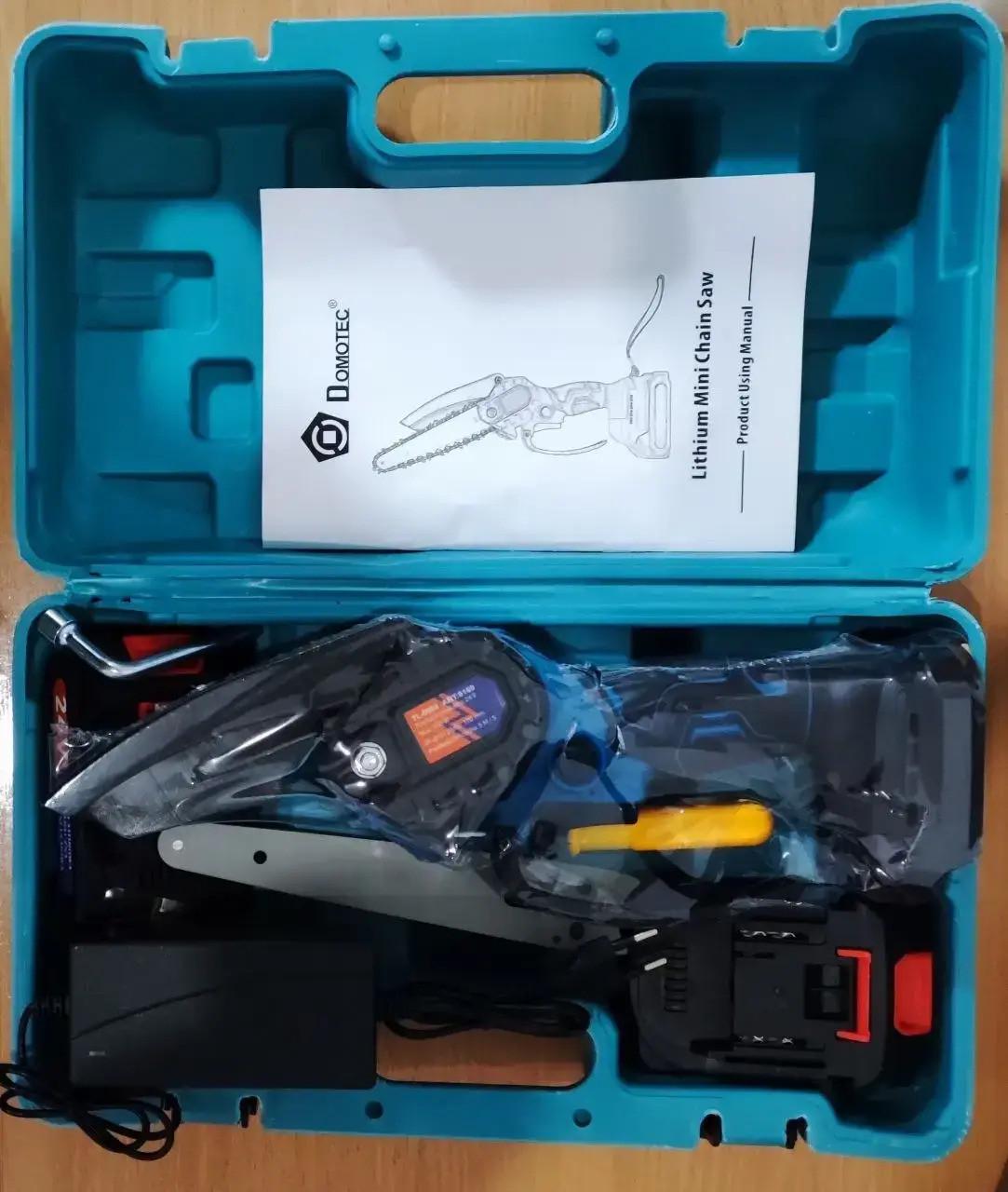 Электропила аккумуляторная Domotec TL 0600 24 В в кейсе/2 аккумулятора (2084207369) - фото 4 Электропила аккумуляторная Domotec TL 0600 24 В в кейсе/2 аккумулятора (2084207369) - фото 4