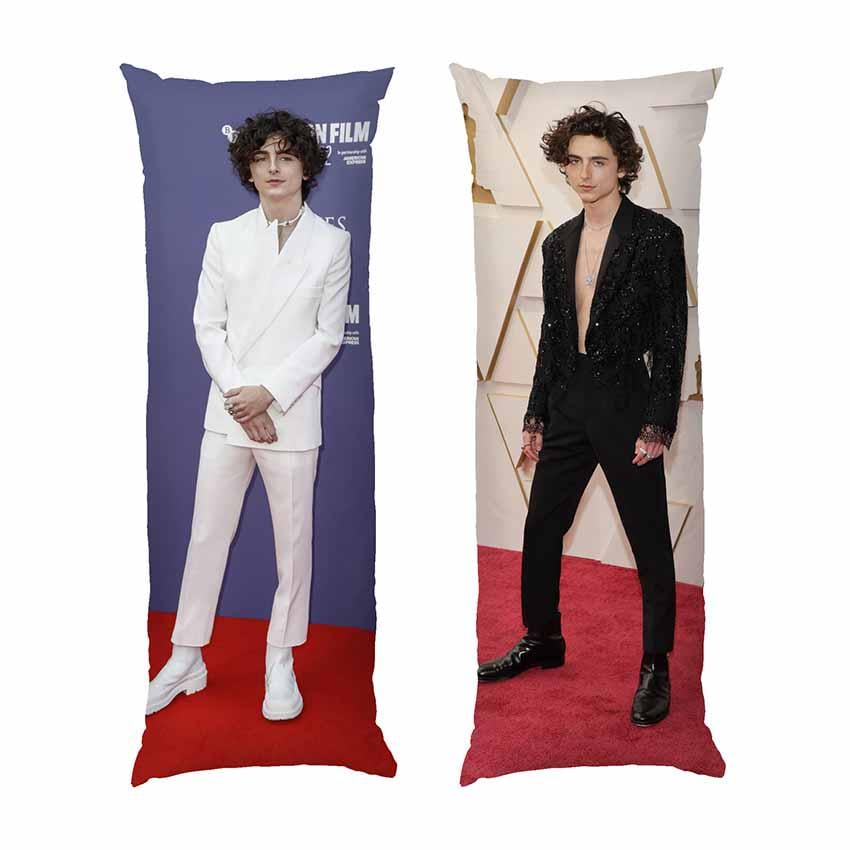 Подушка дакімакура Timothee Chalamet Wonka габардин 120х40 см (113174-1)
