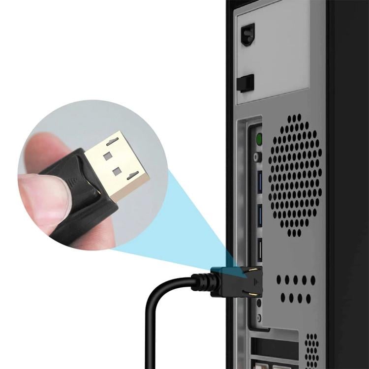 Кабель U&P DisplayPort-HDMI 4K 30Hz 1,8 м Black (SWE-CA04-BK) - фото 7 Кабель U&P DisplayPort-HDMI 4K 30Hz 1,8 м Black (SWE-CA04-BK) - фото 7