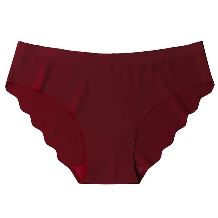 Трусики бесшовные Victoria's Secret No-Show Low Waist Panty XS Бордовый (23729164)