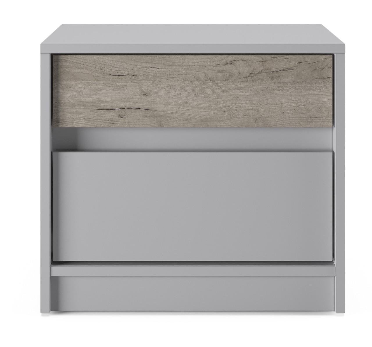 Тумба приліжкова Еверест Стайл-500 Кашемір/Крафт сірий (е-20742.01) - фото 2 Тумба приліжкова Еверест Стайл-500 Кашемір/Крафт сірий (е-20742.01) - фото 2