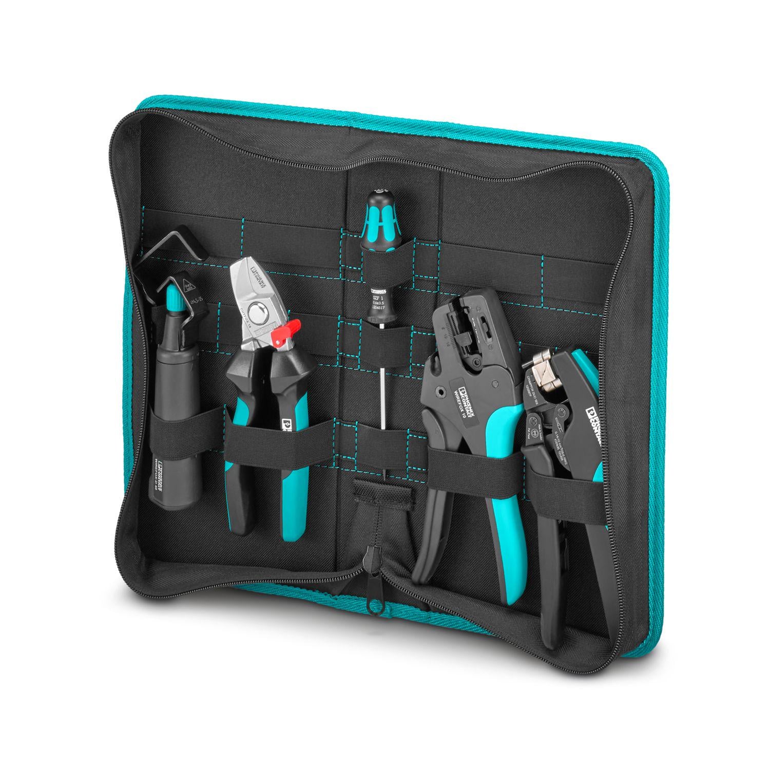Комплект инструментов Phoenix Contact TOOL-KIT STANDARD для резки/зачистки и обжима с сумкой 5 шт. (1212422) Комплект инструментов Phoenix Contact TOOL-KIT STANDARD для резки/зачистки и обжима с сумкой 5 шт. (1212422)