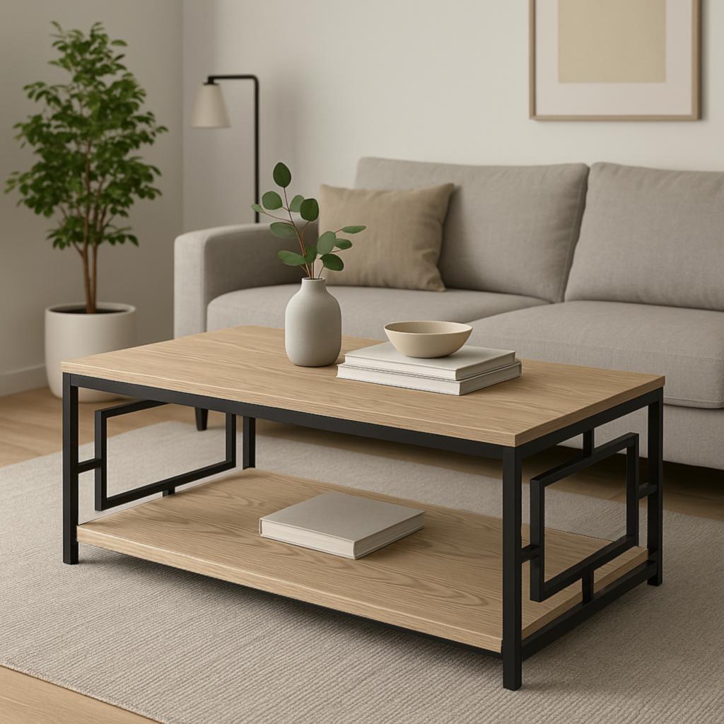 Столик журнальный ТЕБИ ШО ЛофтВуд/G1 ДСП 500х1140х470 мм Дуб сонома