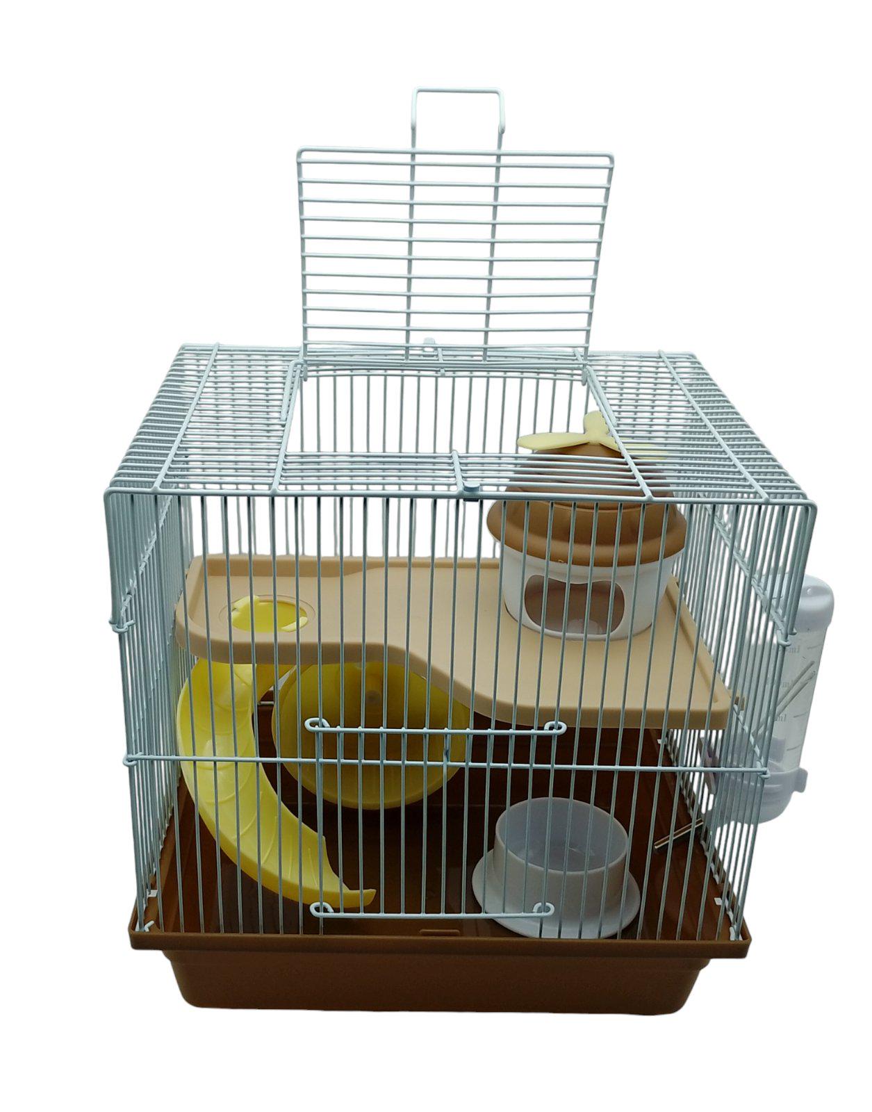 Клетка для мелких грызунов 3002 30x23x30 см Коричневый (30080030) - фото 2 Клетка для мелких грызунов 3002 30x23x30 см Коричневый (30080030) - фото 2