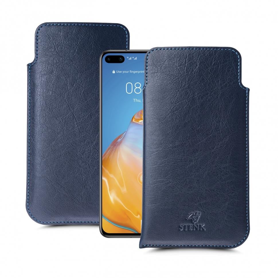 Футляр Stenk Elegance для Huawei P40 Синий (65120)