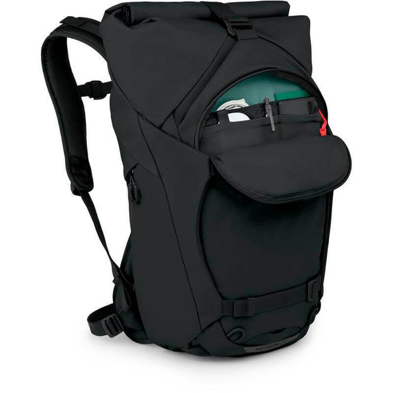 Городской рюкзак Osprey Metron 22 Roll Top Pack Black (009.3117) - фото 3