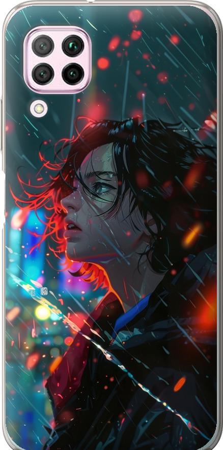 Чехол на Huawei P40 Lite Ночные огни (6096t-1887-42517) Чехол на Huawei P40 Lite Ночные огни (6096t-1887-42517)