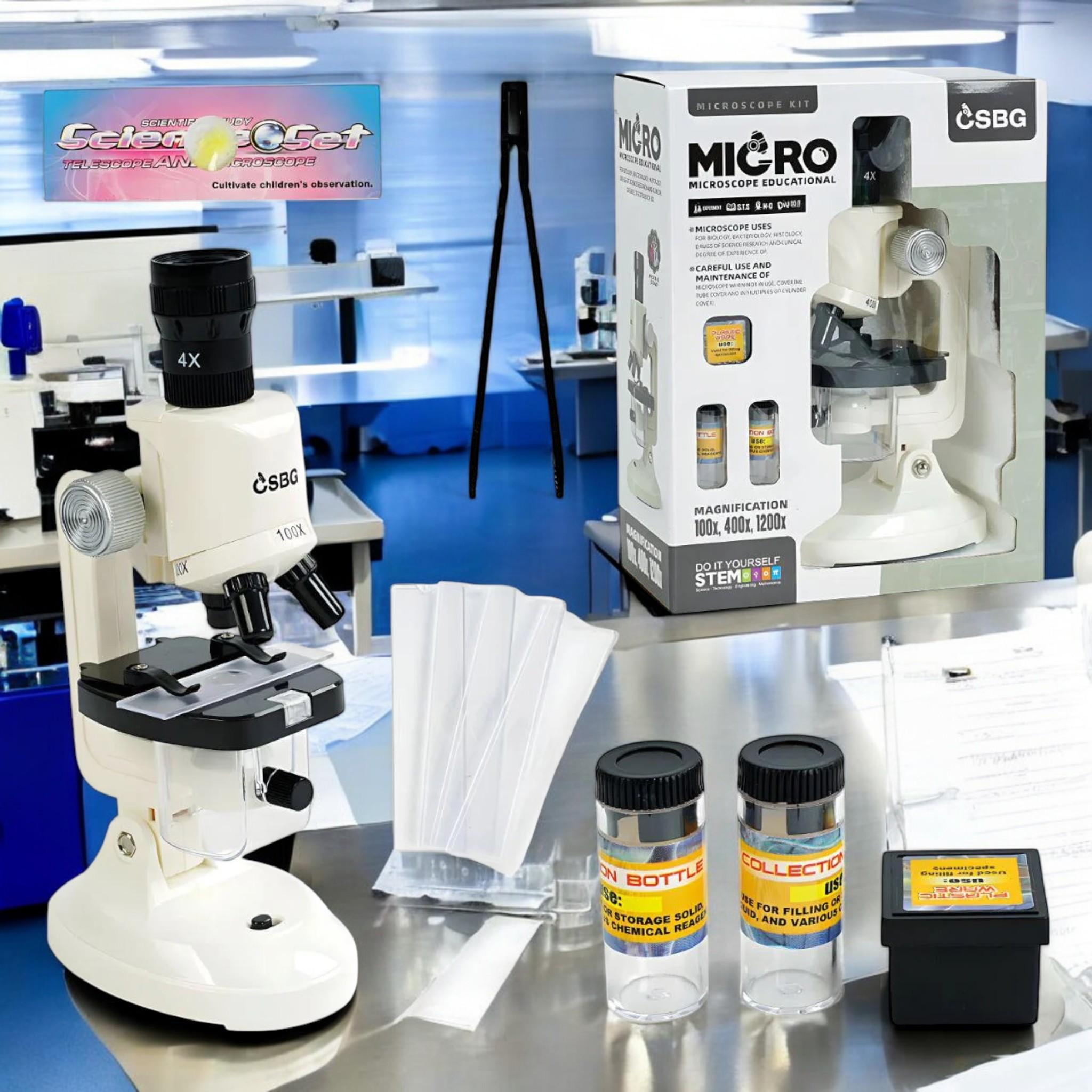 Игровой набор TK Union Group Микроскоп 100х400х1200х с аксессуарами в кейсе (G_BG006) - фото 4 Игровой набор TK Union Group Микроскоп 100х400х1200х с аксессуарами в кейсе (G_BG006) - фото 4