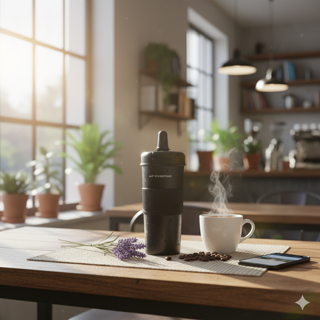 Термокухоль DIFFERENT JUST TO BE з соломинкою та чайним інфузором антиковзна Без BPA 650 мл Чорний (2802867124) - фото 9 Термокухоль DIFFERENT JUST TO BE з соломинкою та чайним інфузором антиковзна Без BPA 650 мл Чорний (2802867124) - фото 9