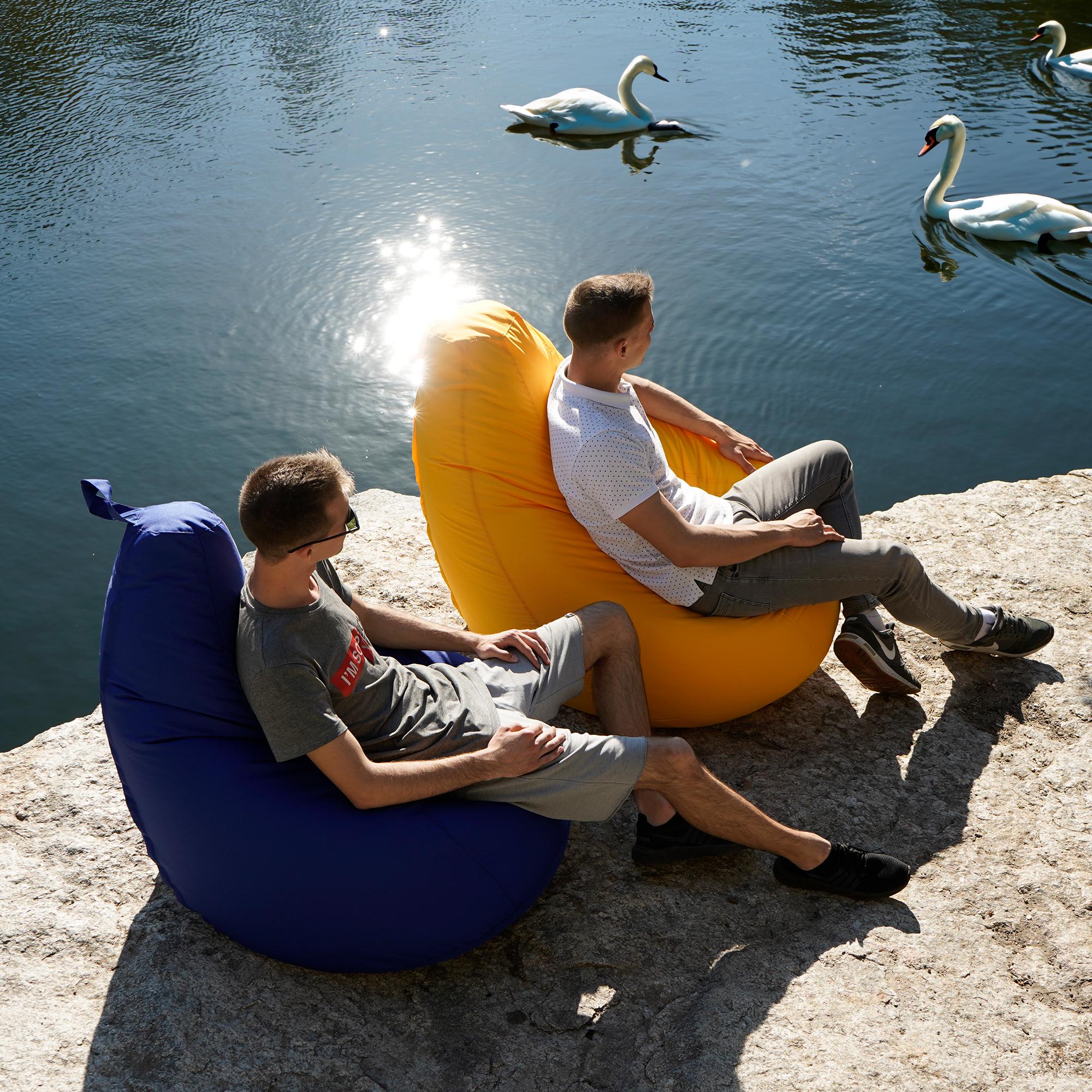 Кресло-мешок Студия Комфорта Груша оксфорд флекс 120х85 см Синий (901224) - фото 11