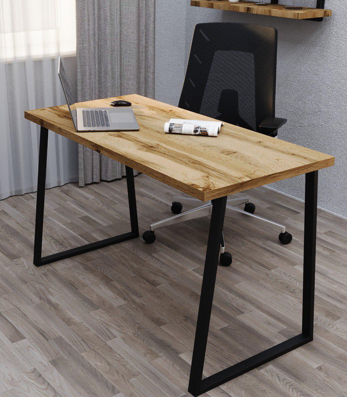 Стіл письмовий Loft Серія 4 металевий профіль 60х30 мм 1400х700х32 мм Дуб тахо (22360573)