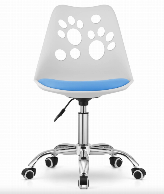 Кресло офисное Leobert Print Бело-голубой - фото 2