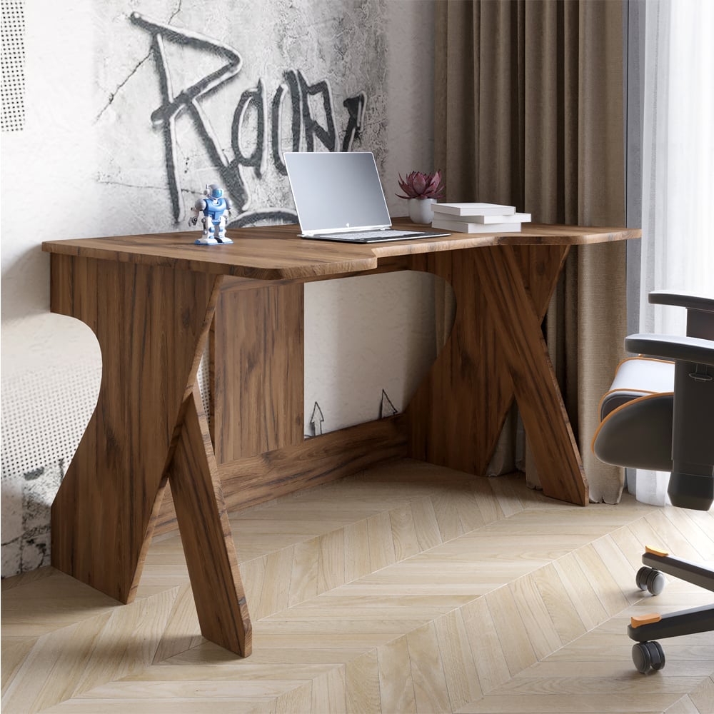 Стіл геймерський Lion Крід 130х80х74,5 см Дуб Ліворно (LION-041721) - фото 1 Стіл геймерський Lion Крід 130х80х74,5 см Дуб Ліворно (LION-041721) - фото 1