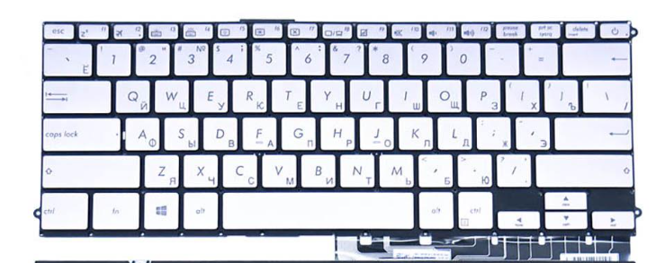 Клавиатура для ноутбука Asus UX490UAR с подсветкой клавиш (0KNB0-D633RU00)